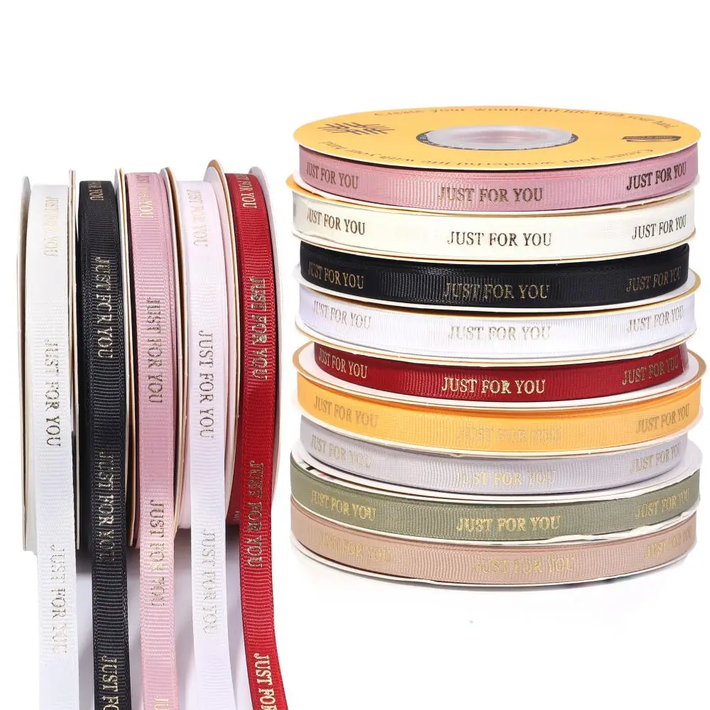 10 Yards 10 mm Polyesterband, bedruckt, NUR FÜR SIE, Band für handgemachte romantische Geschenkverpackungen, Hochzeitsdekoration