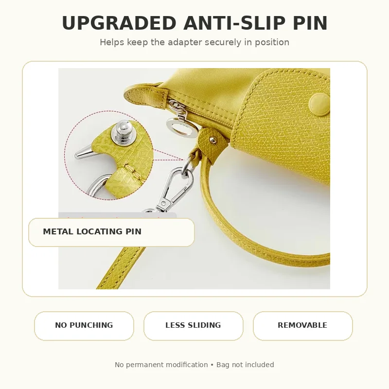 2026 New Leather Bag Strap For Longchamp Mini Lime Durable Fashion Without Punching Modification Bag Accessories