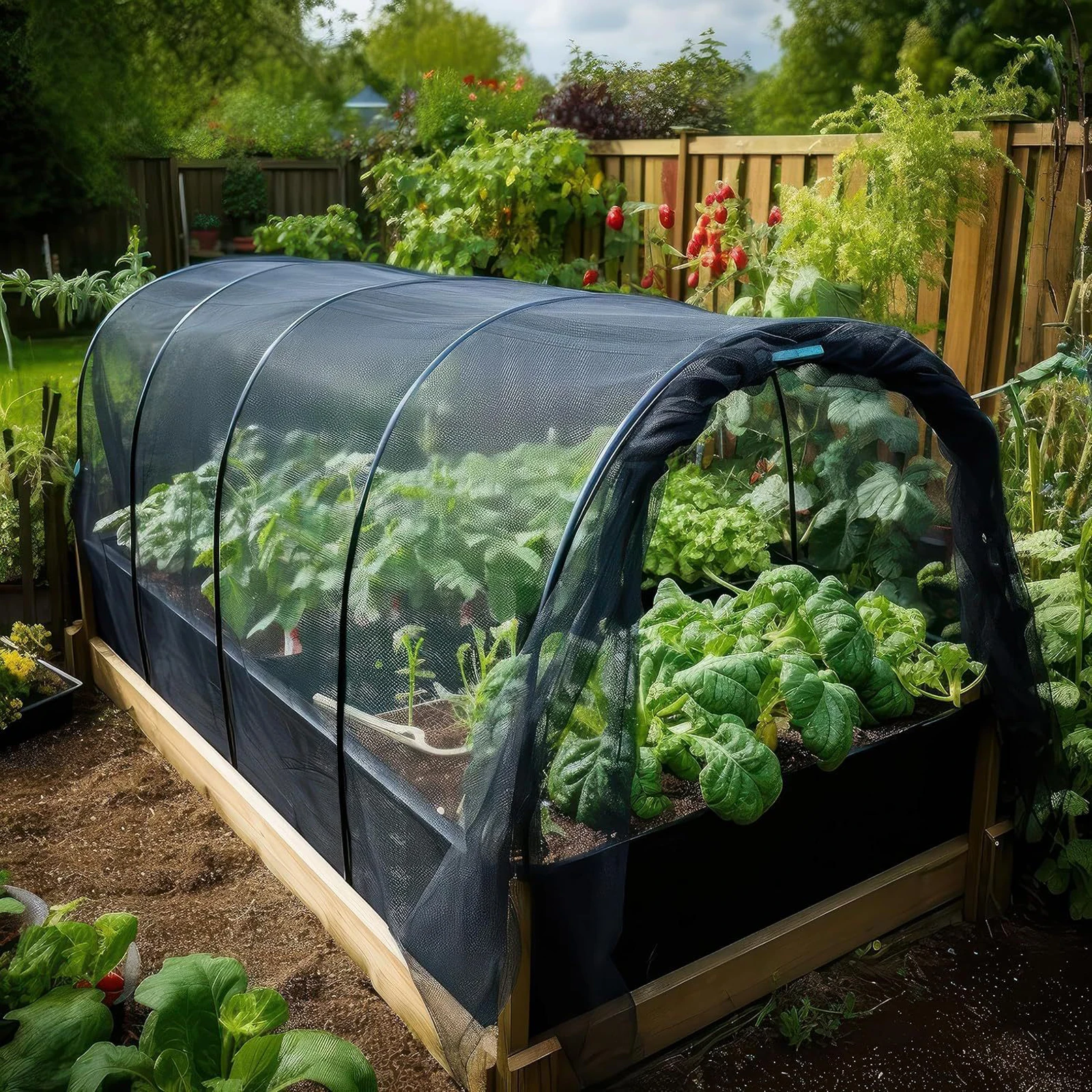 

Многоразовая защитная сетка от комаров для растений, овощей и цветов в саду и на огороде