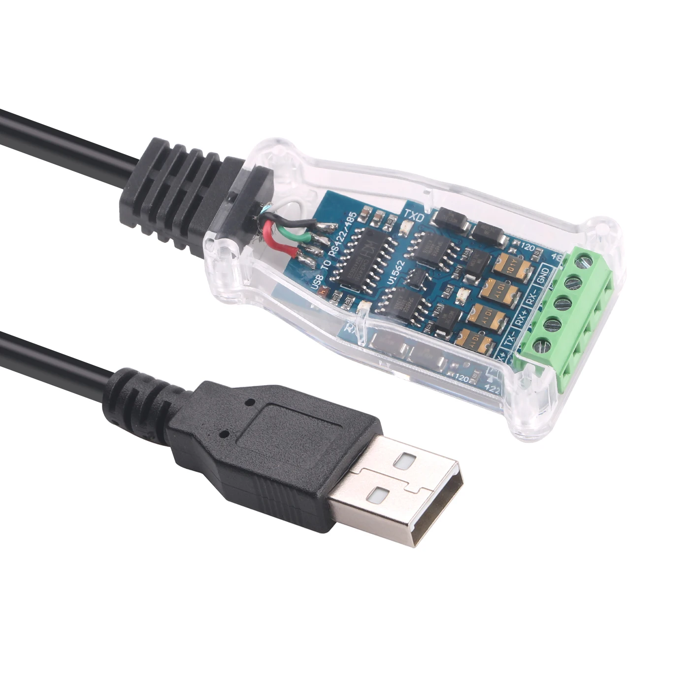 USB TO RS485 RS422 485 422  Module Communication Converter Adapter Cable with TXD RXD LED CH340