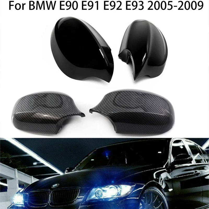 

For BMW 1 3 series E90 E91 2005 2006 2007 E92 E93 M3 Style E80 E81 E87 Carbon Fiber Car Exterior Rearview Side Mirror Cover Caps