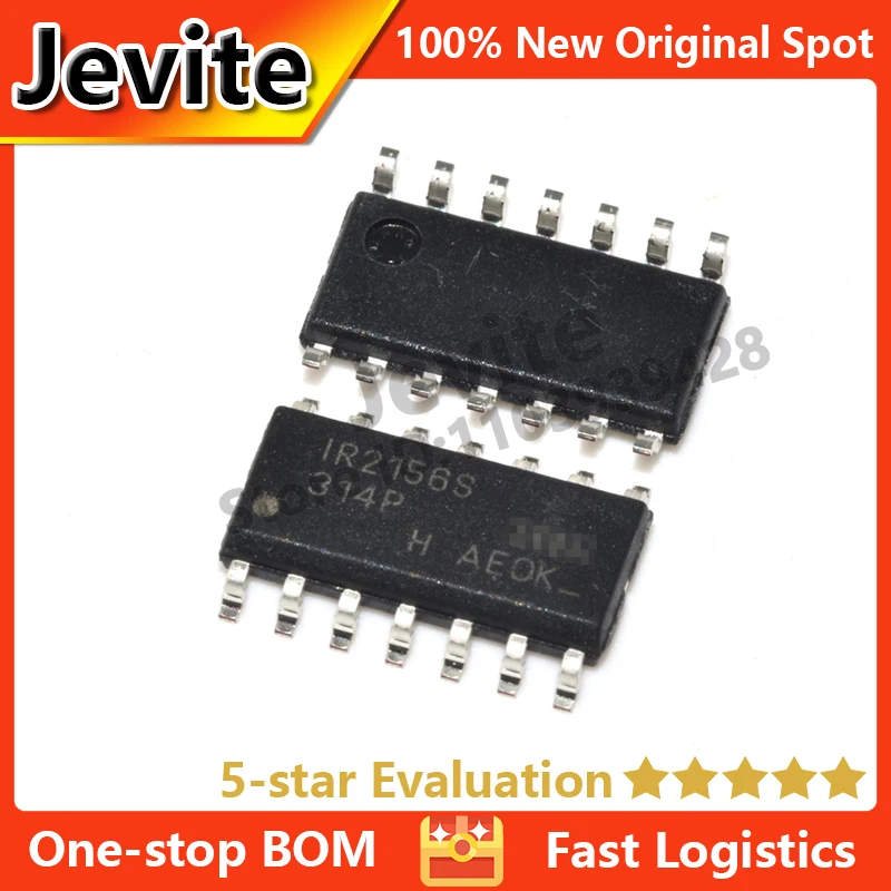 

Jevite 100% New Original electronics Controller IR2156STRPBF 25V 400mA SOIC-14 Ballast control IC