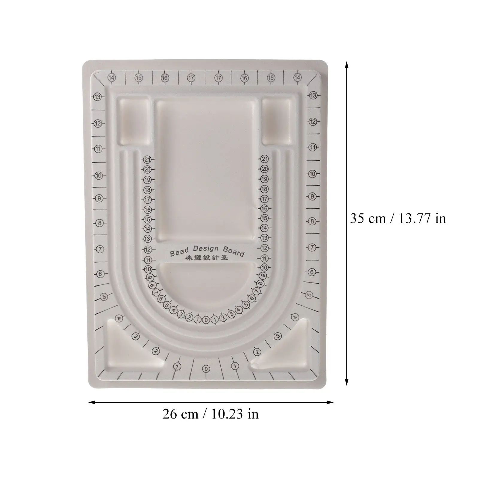2Pcs Bead Design Board for Jewelry Making Bracelet Necklace DIY Projects Sturdy Non-Slip Beading Tray Organized Compact Storage