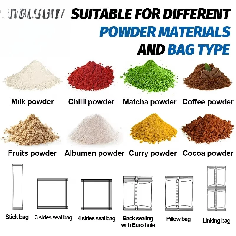 Máquina Envasadora Vertical Automática de Bolsas con Sellado de 4 Lados para Envasar Chiles, Café en Polvo y Otros Productos