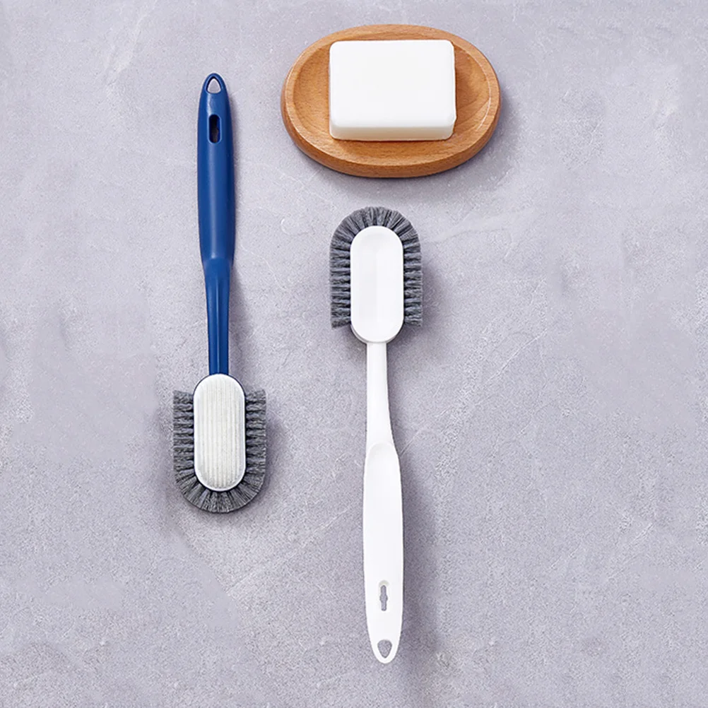 

Durable High-End Plastic Cleaning Brush Long Handle Nonslip Design Heat Resistant Hanging Ring for Shoes Bathroom Laundry