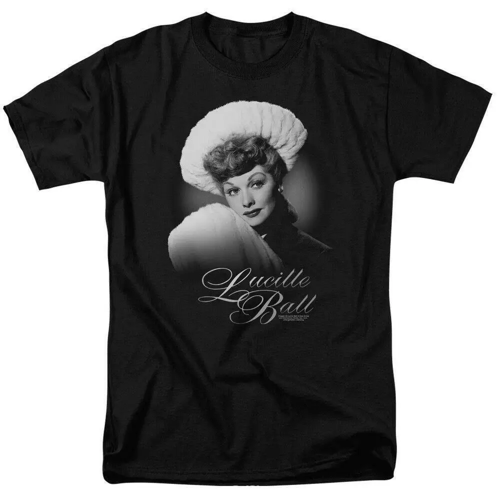 I Love Lucy Lucille Ball Soft Portrait T Shirt Licensed Funny TV Show Black