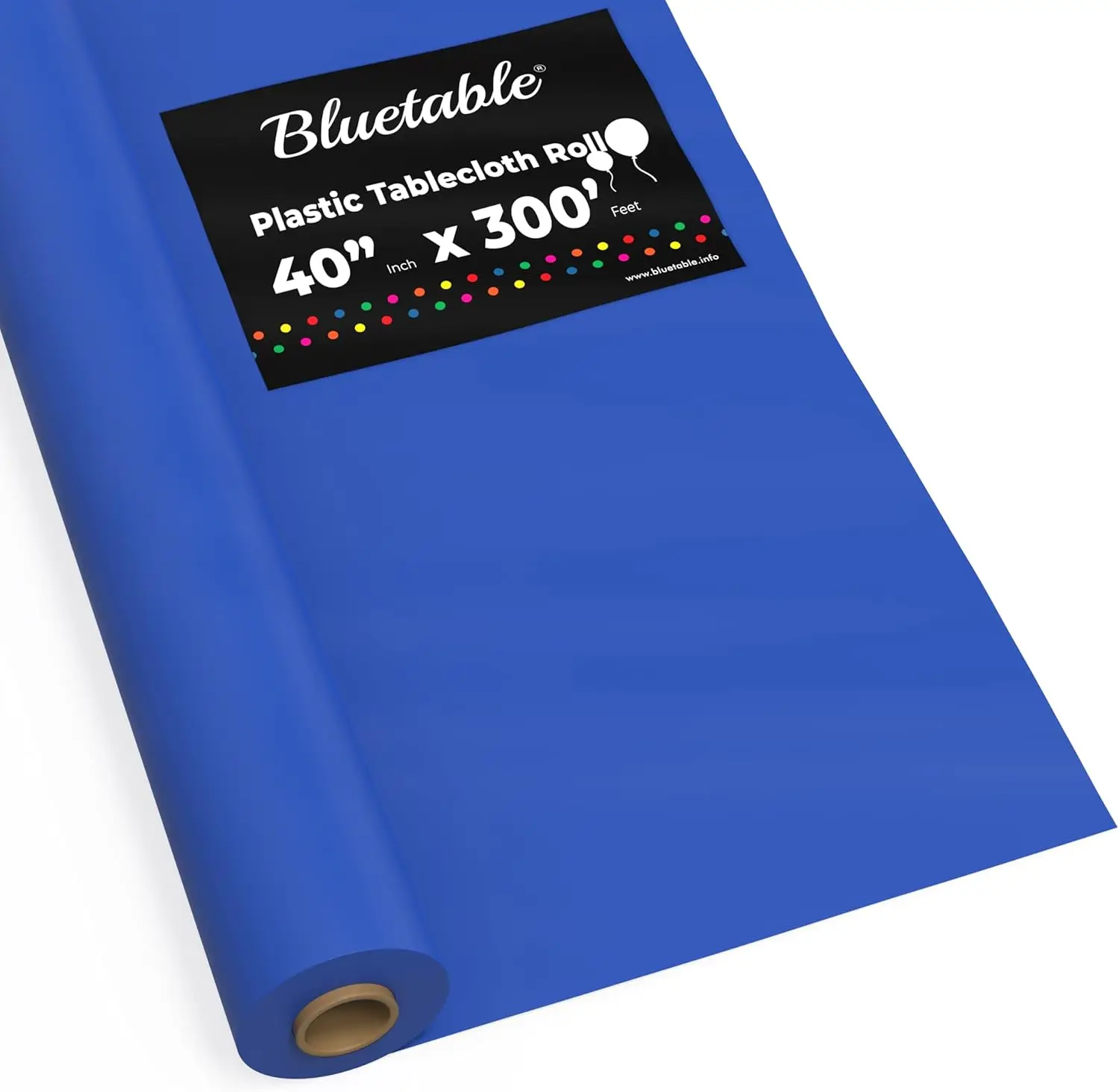

Пластиковая скатерть в рулоне - синяя, 40 дюймов x 300 футов, одноразовые рулоны скатертей для покрытия стола, пластик