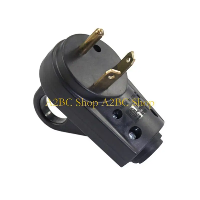 A2BC 30Amp Male Electrical Cord Plug Replacement Set For RV for Camper RV Replacement Plug 3 Prong Electrical Powe
