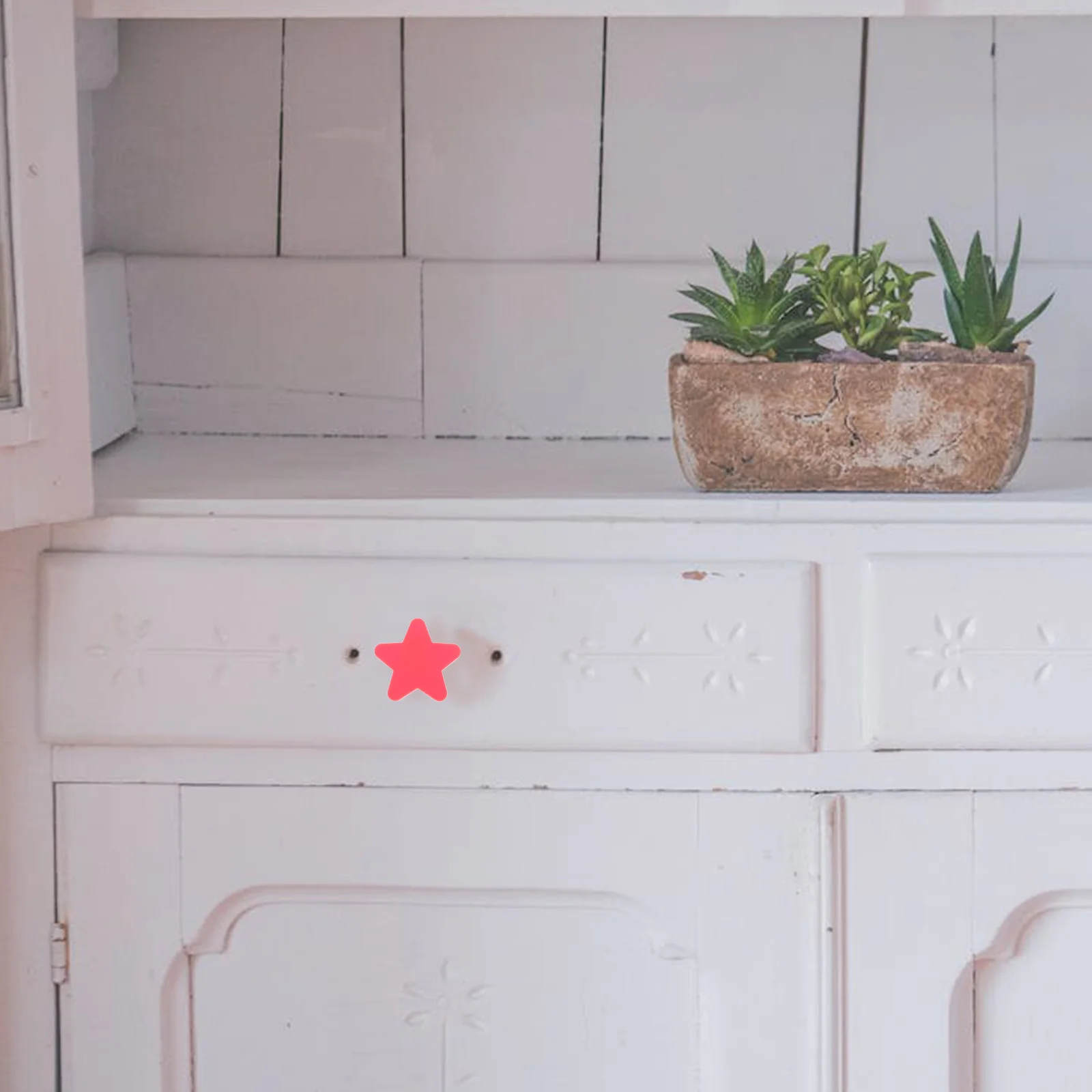 

6 Pcs Drawer Wardrobe Handle Furniture Dresser Knobs for Girls Charming Pulls Cute Cabinet Pvc Delightful Child Armoire Handles