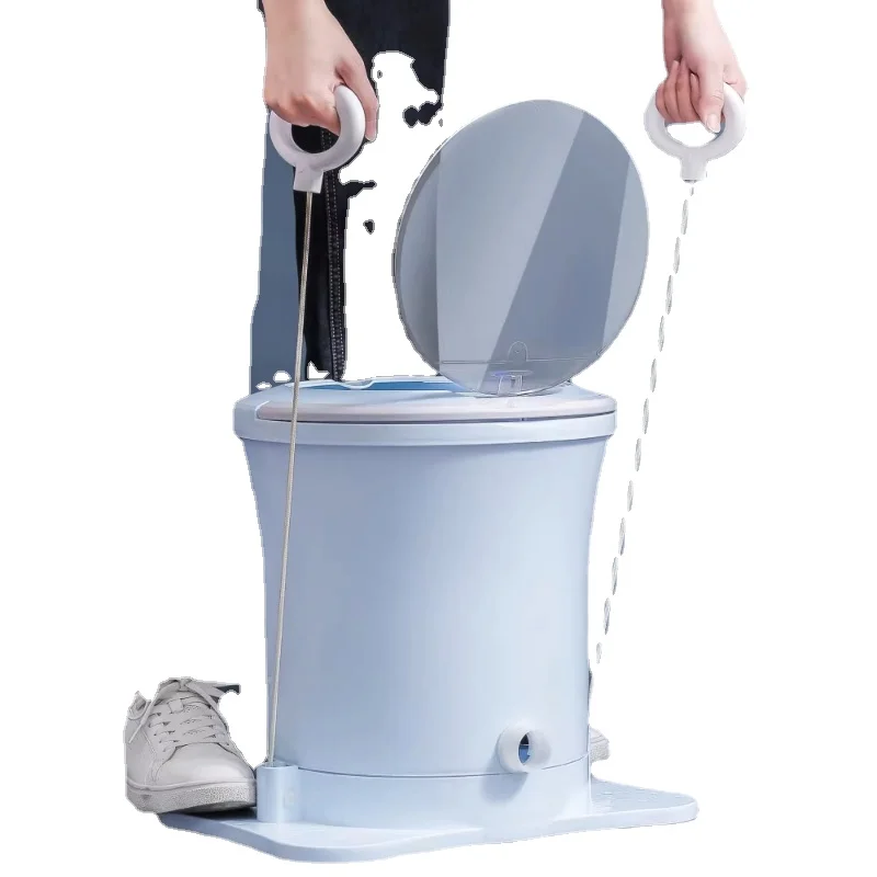 Nieelektryczny ręczny odwadniacz małymi dłońmi ciągnąć linę stóp, akademik ręcznie potrząsać suchym wiadrem pralka ćwiczenia Fitness