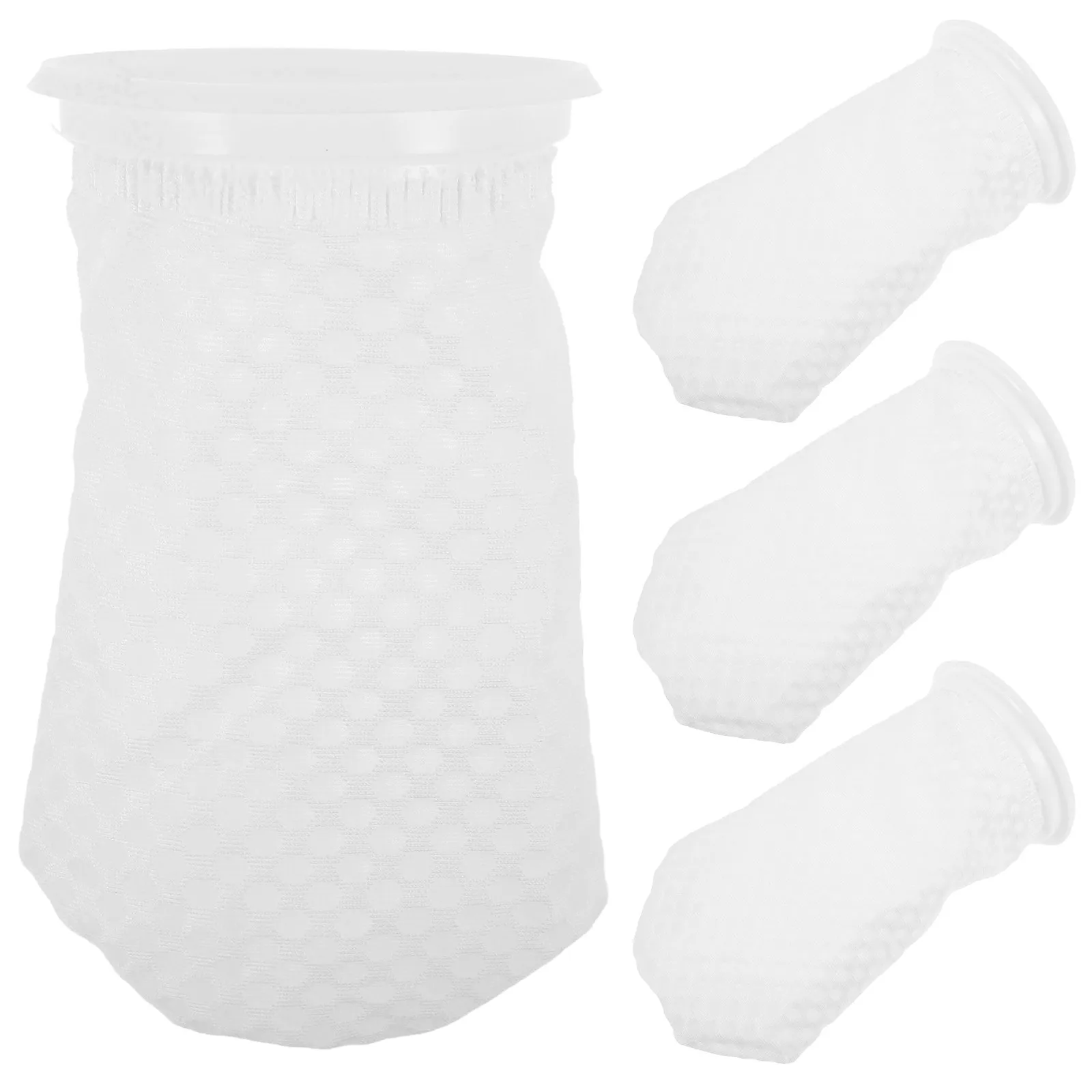 4Pcs Premium Filter Socks for Aquarium Saltwater Freshwater Tanks Pool Pond High Penetration Efficiency No Water Accumulation
