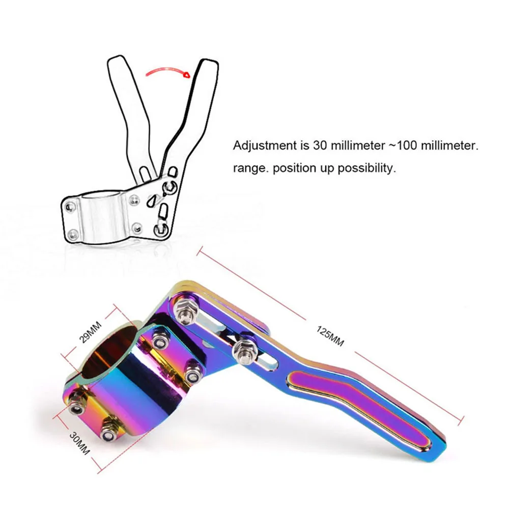 JDM Universal Aluminium Car Styling Adjustment Steering Wheel Turn Rod Extension Turn Signal Lever Position Up Kit