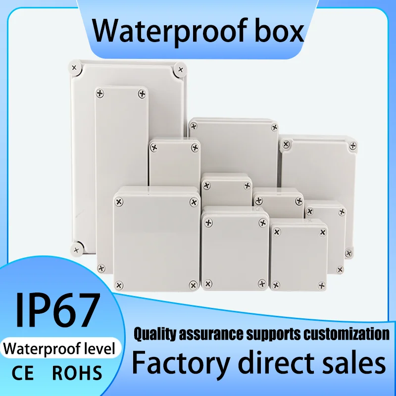 AG Series Outdoor Waterproof Electronic Case ABS Junction Box IP67 Instrument Wire Housing Outdoor Custom Project Enclosure