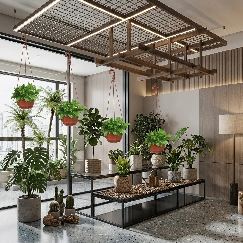 5 Octagonal Hanging Plant Pots with Drainage Capability and Hanging Hooks for Compact Indoor Outdoor Plant Arrangements
