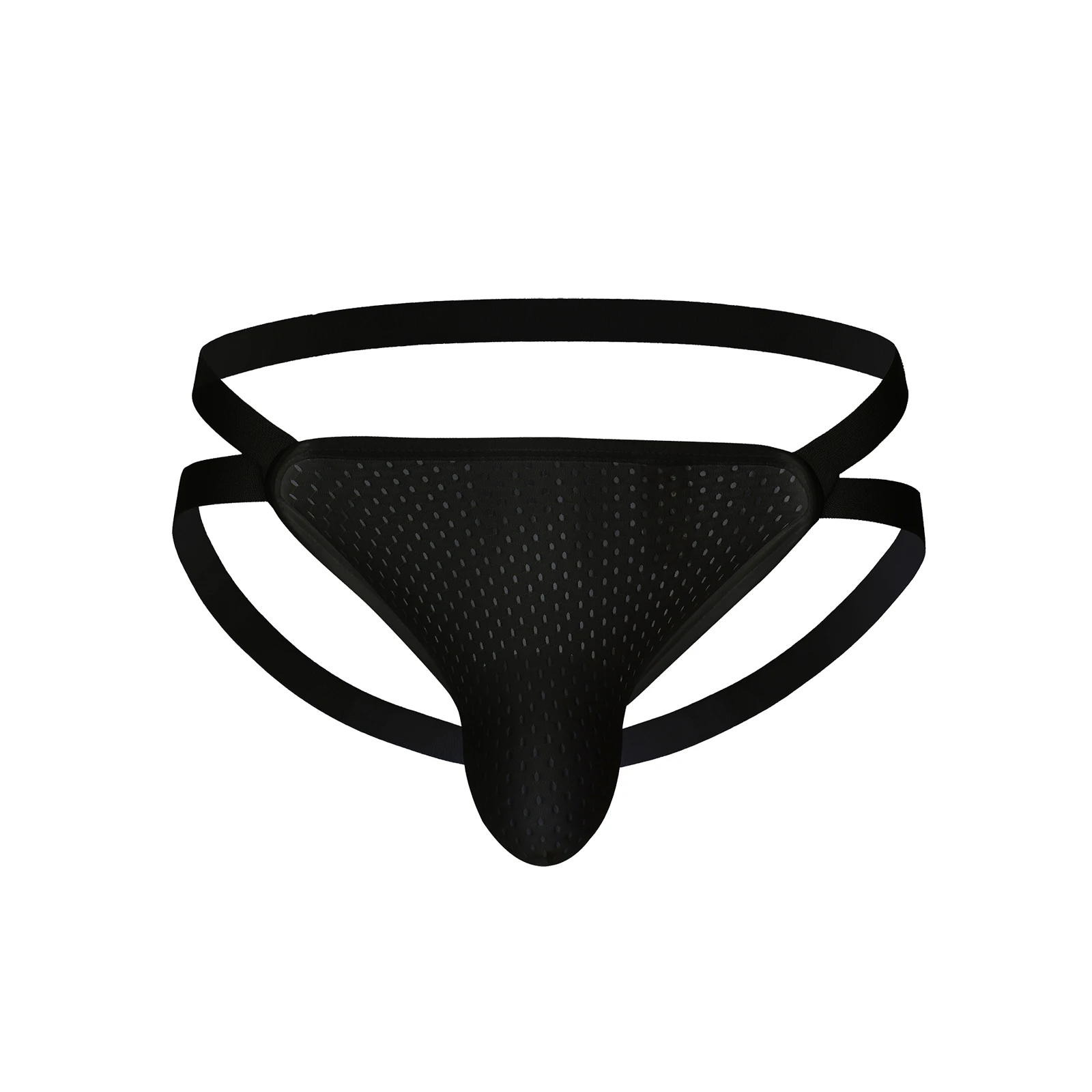 

Men's Fitness Underwear Supporter Jockstrap Low-rise Bulge Pouch T-back Gym Sports Underpants Black White Sheer Mesh Thongs
