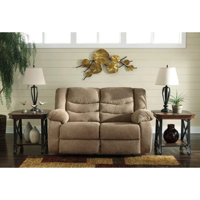 Tulen Modern Manual Pull Tab Loveseat reclinabile