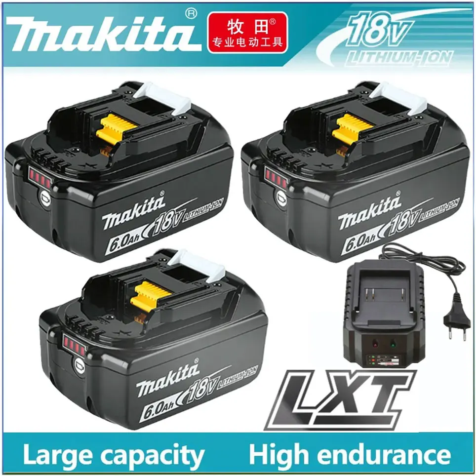 18V 6.0Ah Makita Original With LED lithium ion replacement LXT BL1860B BL1860 BL1850 Makita rechargeable power tool battery