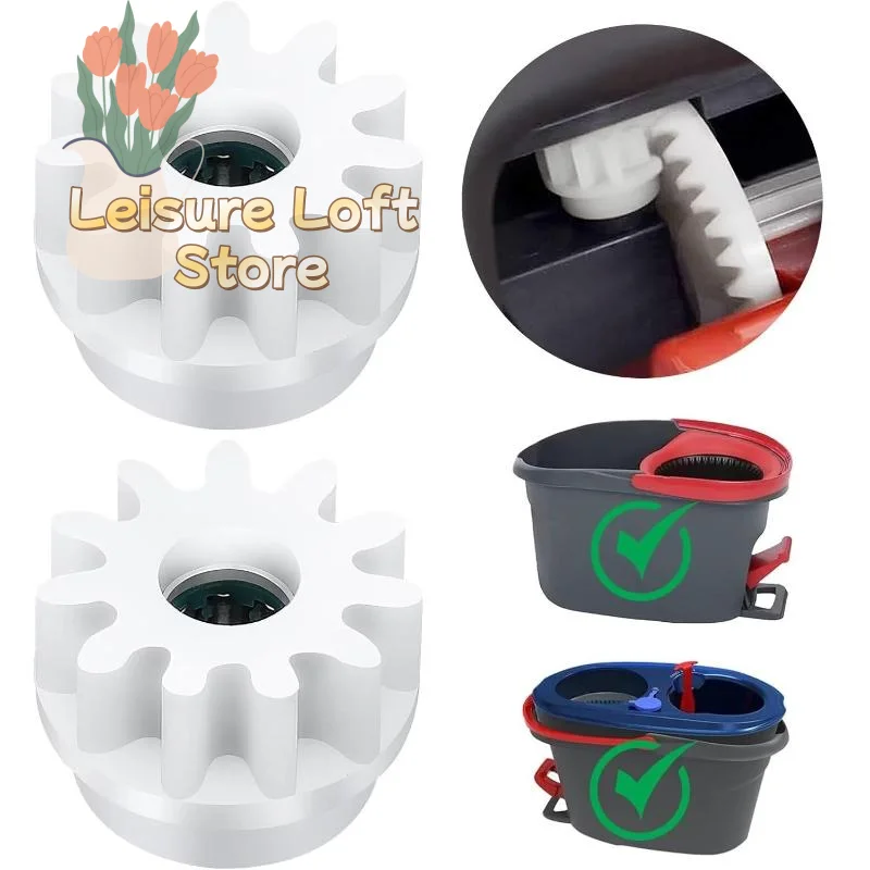 Spin Mop Pedal Gear Kit Easy Install - Foot-Powered Rotation Repair for Your Spin Mop - save Money on a New Bucket