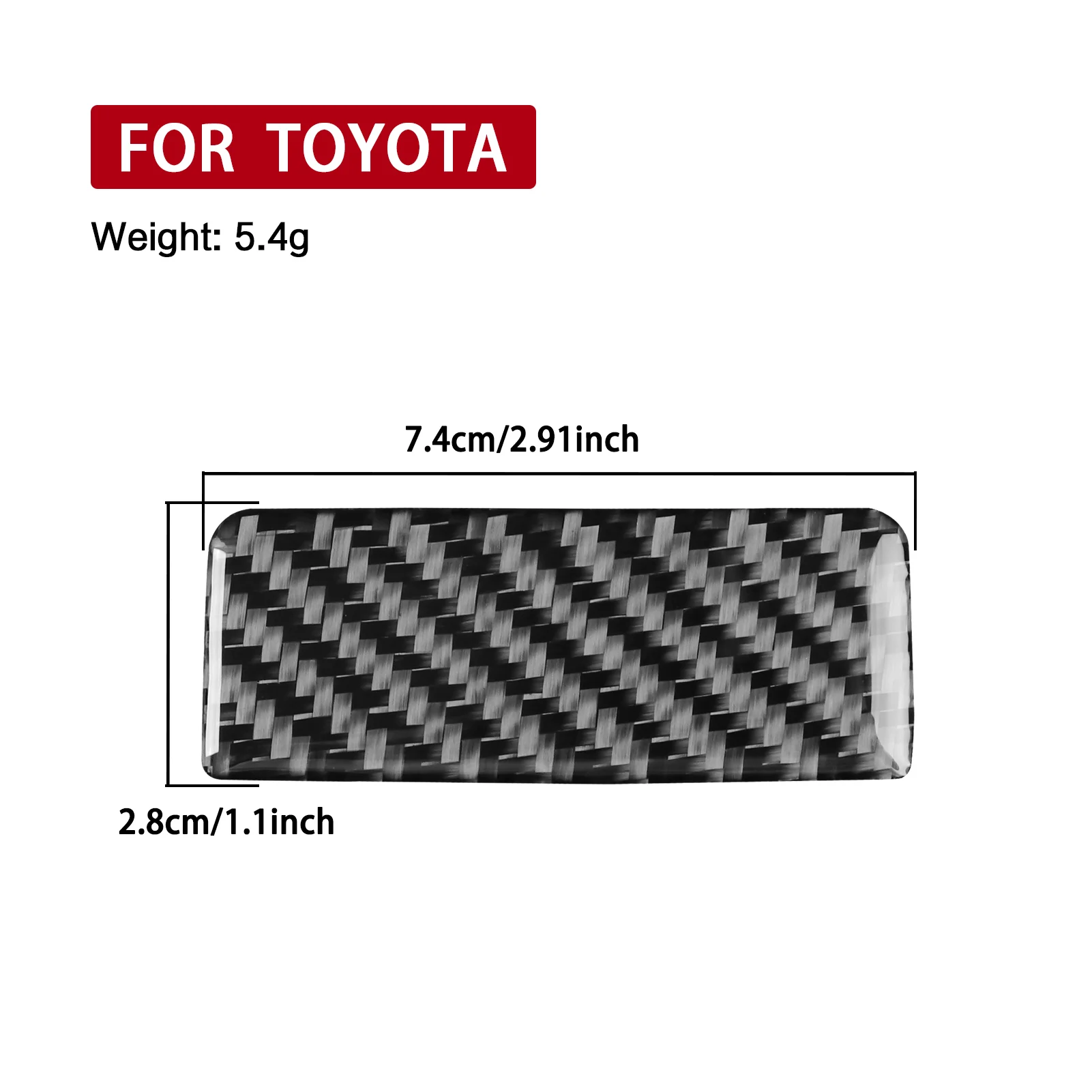 

Накладка на панель ручки перчаточного ящика из настоящего карбона, декоративная, мягкая, для Toyota Yaris 2006-2011