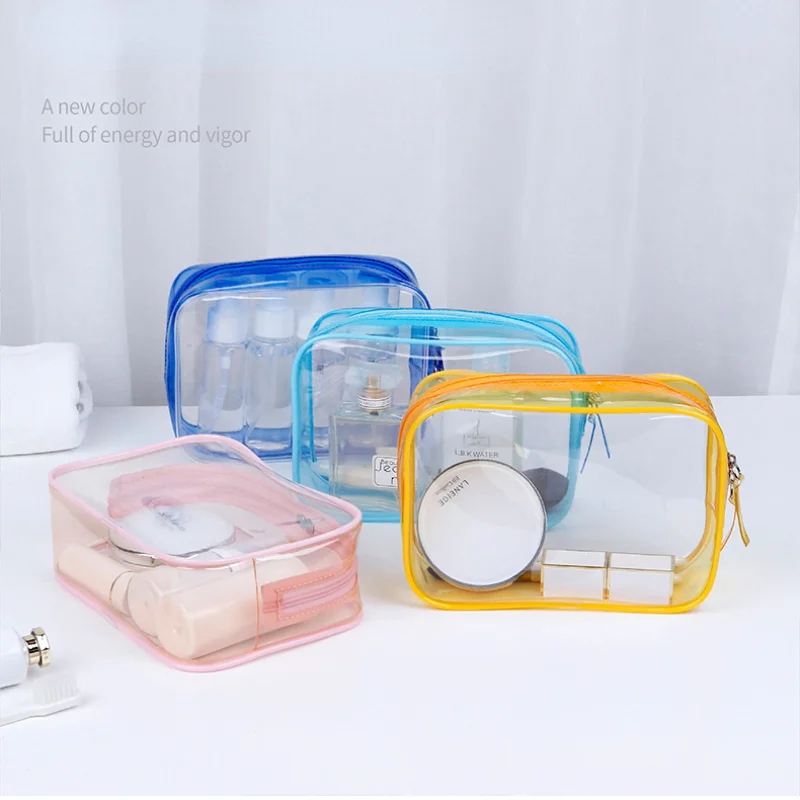 Waterproof Clear Storage Bag Portable Wash Bag Toiletries Organizer Outdoor Fitness Sports Beach Swim Bag Cosmetic Makeup Bag