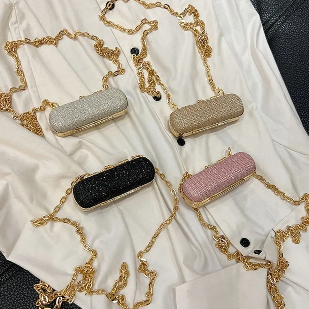 Light Luxury Mini Bag New Diamond Inlaid Crystal Advanced Sense Rhinestone Box Cloud Shape Handbag