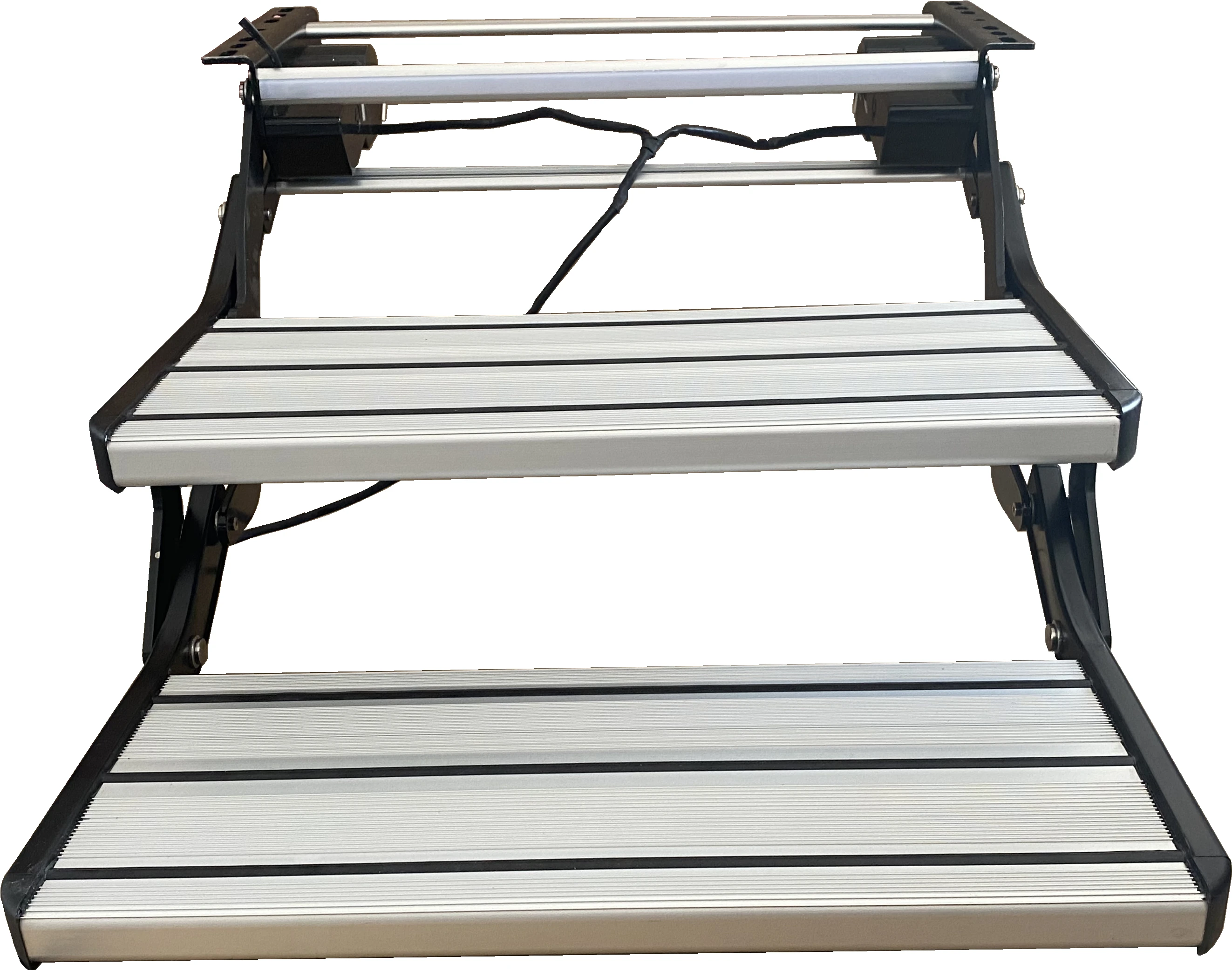 Good Quality Capacity 200 Kg Electric Side Telescopic Double Steps RV Camper Caravan Ladders
