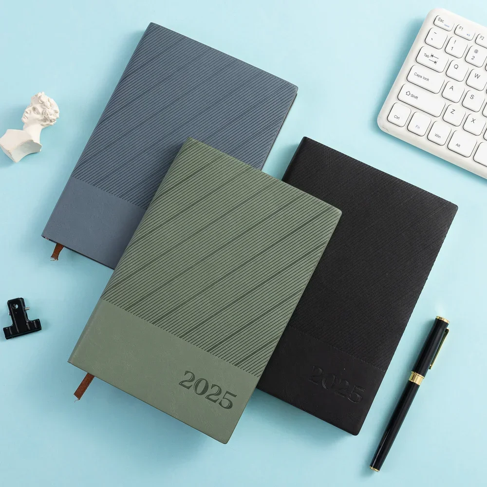 دفتر جدول غلاف 2025 مناسب جدًا لتخطيط تقويم مكتب المدرسة A5 للأعمال 365 يومًا