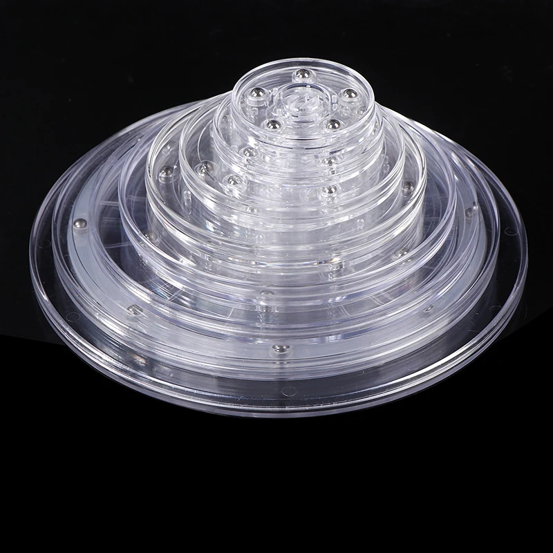 Turntable Acrylic 360 Rotating Display Stand Transparent Round Base Lazy Susan Jewelry Decor Swivel Plates Furniture Hardware