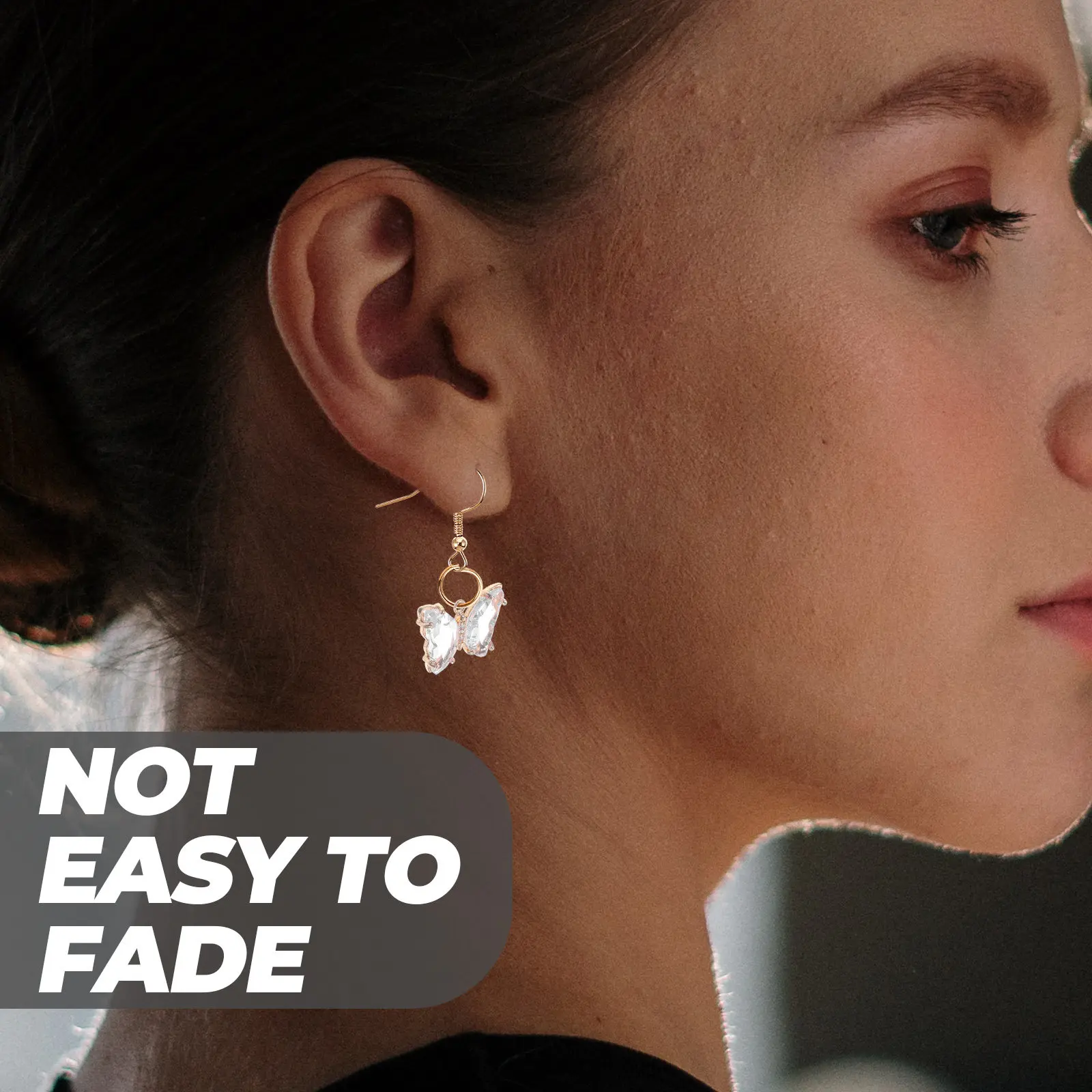 

10Pcs Crystal Glass Butterfly Pendant Charms Creative DIY Jewelry Making Hanging Decorations Necklace Keychain Accessories