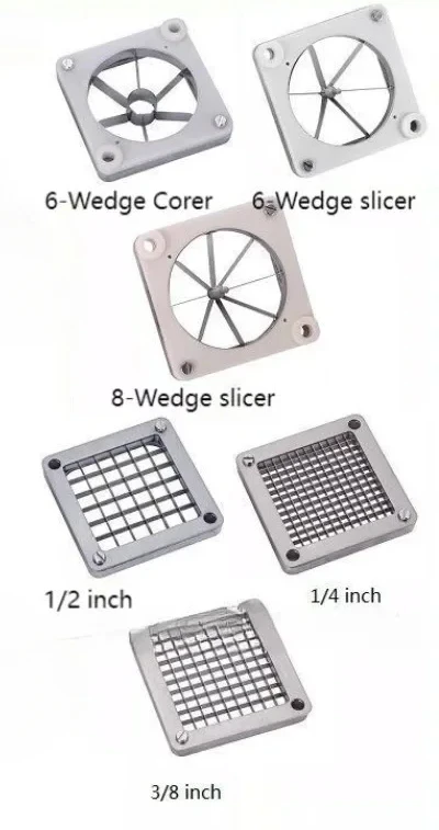 Stainless Steel Blade Suitable for Potato Cutter, Manual Vegetable Chopper, 6 Wedge 8-Wedge 6 Apple Corer