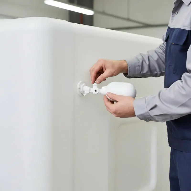 1PC Adjustable Float Ball Valve Water Tower Auto Fill Control With Shutoff Function for Efficient Supply