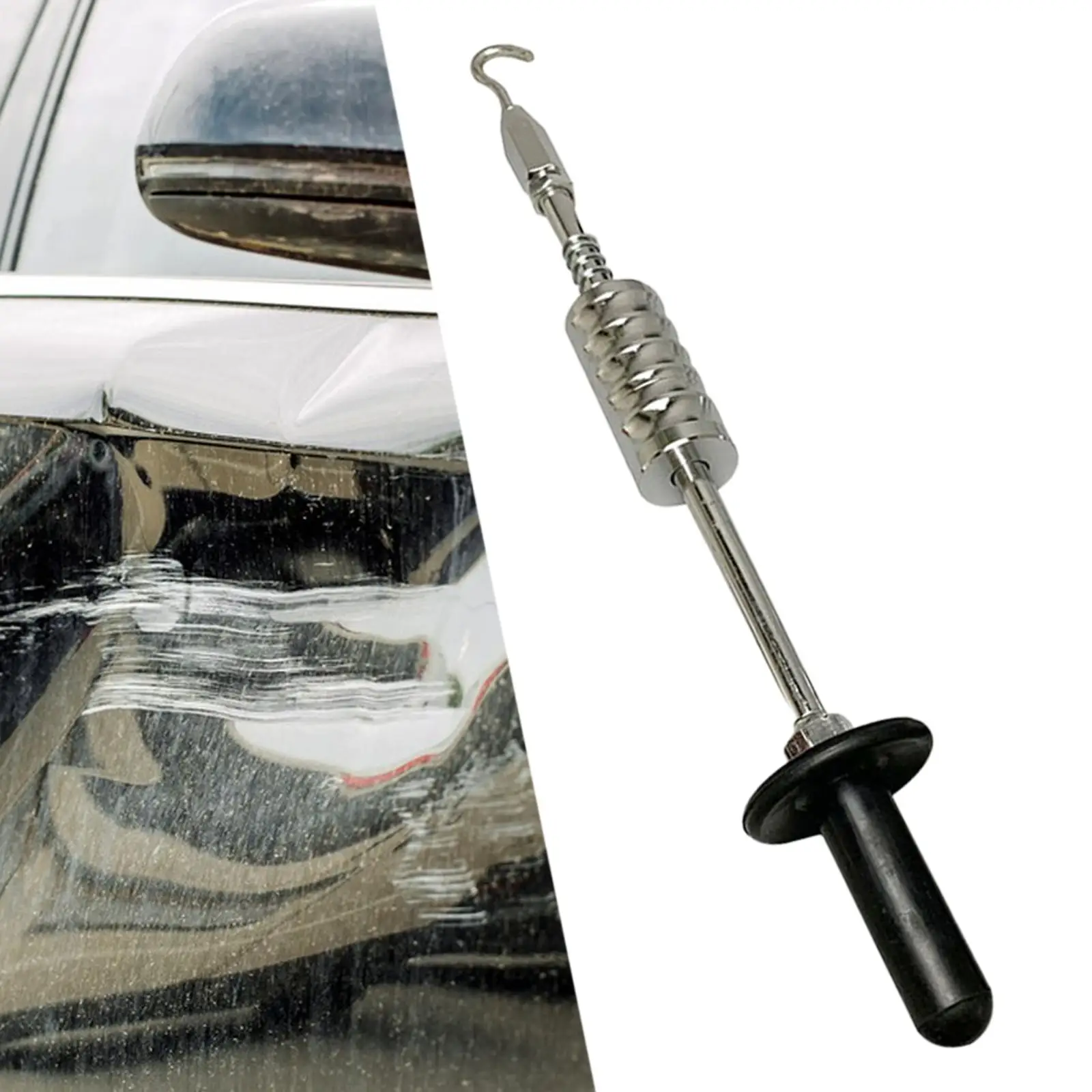 

Generic Car Dent Remover Repairing Car Sheet Metal Damage Vehicle Minor Dent Metal Rubber with Hook Auto Sheet Metal Repair Tool