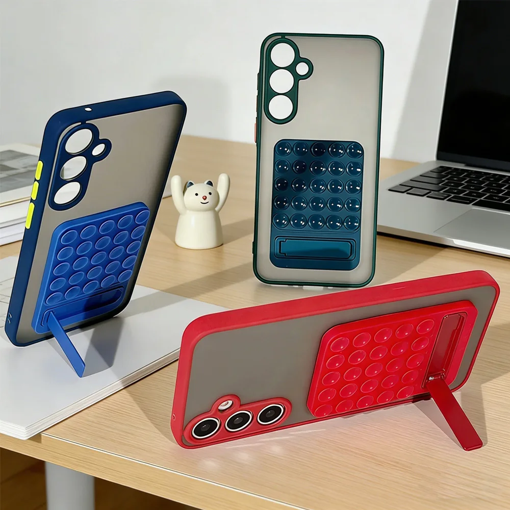 

Silicone Suction Cup Phone Holder Mirror Shower Phone Holder Foldable Sticky Smart Phone Stand Holder Accessories