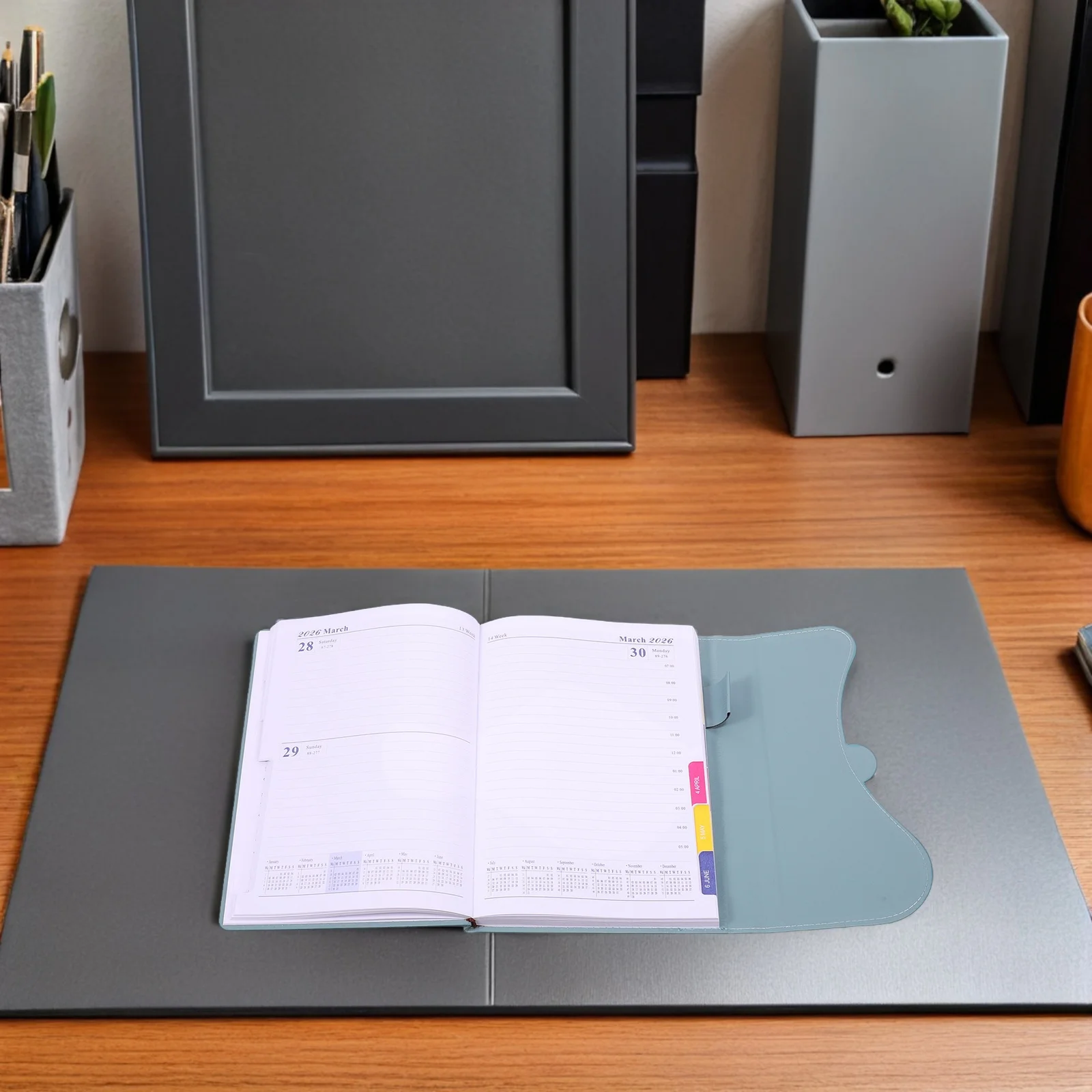 2026 دفتر مخطط سنوي جدول الأعمال الشهري التقويم المنظم الأكاديمي عادة المقتفي الأهداف الأسبوعية الأعمال العمل الجدول اليومي #5