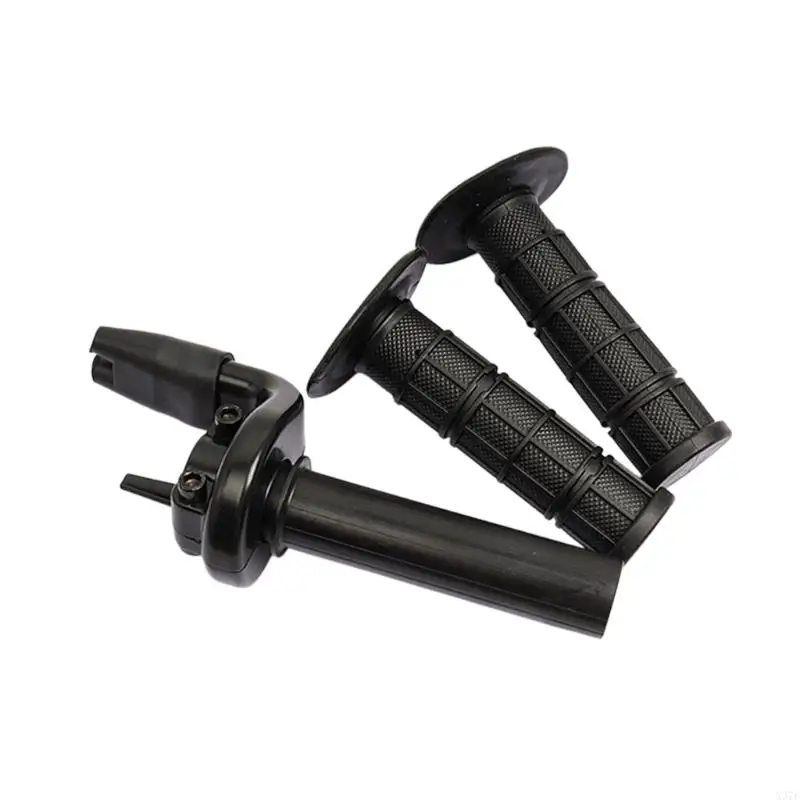 Motorcycle Twist Grip Assembly 22 Mm 7/8 in Handlebar Service Part, Black Plastic Control Tube for CRF450R/CRF450/CRF450R X37F