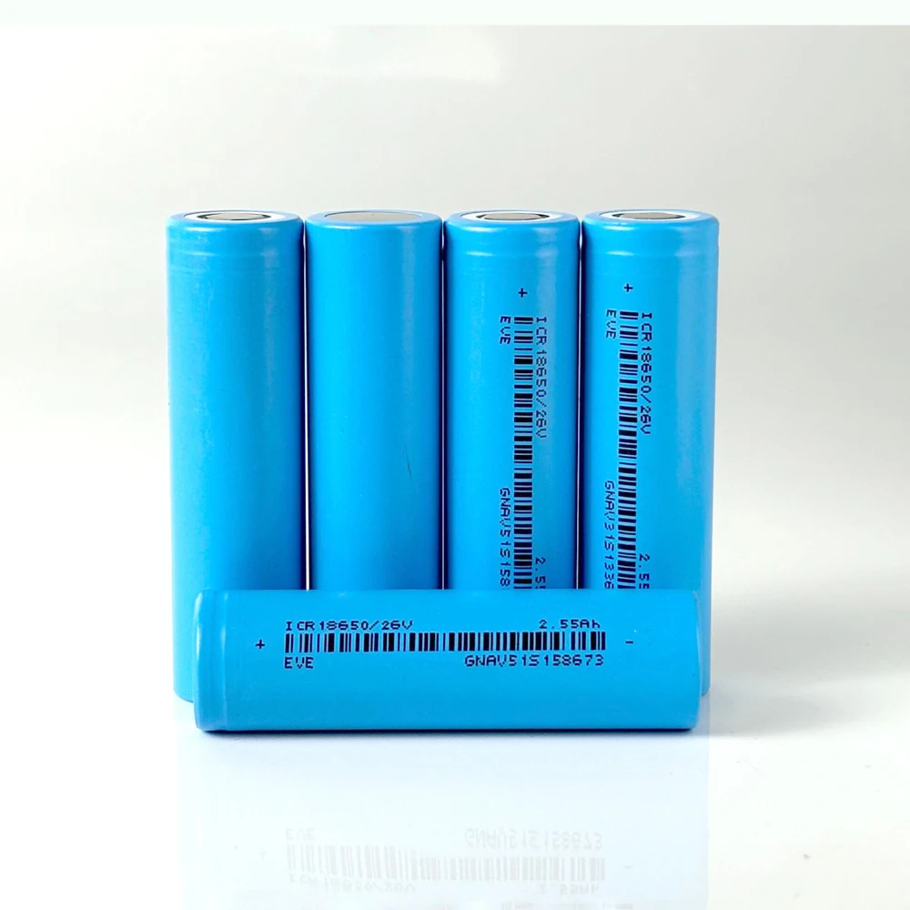 10-100 stücke Original EVE 26 V ICR 18650 2550 mAh CDR 7,5 A 3,6 V Batterie Große kapazität 5C power Lithium-batterie Für Taschenlampe