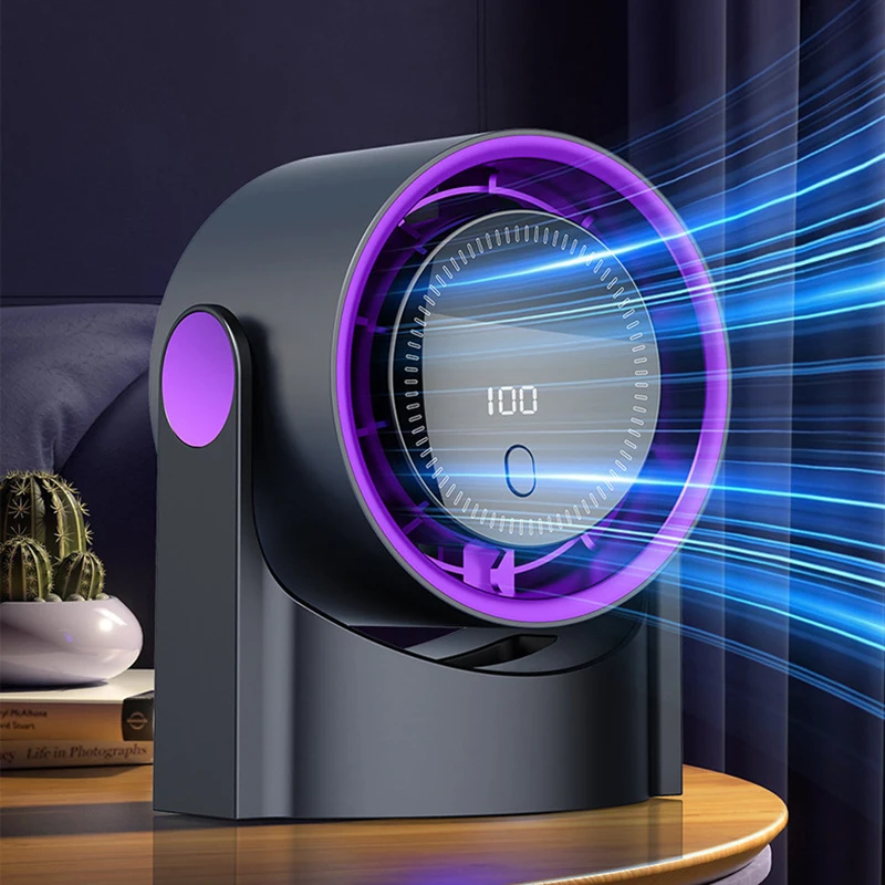Multifunctional Electric Fan Wireless Portable Air Circulator Fan Desktop Wall Ceiling Air Cooling Home Quiet Ventilator