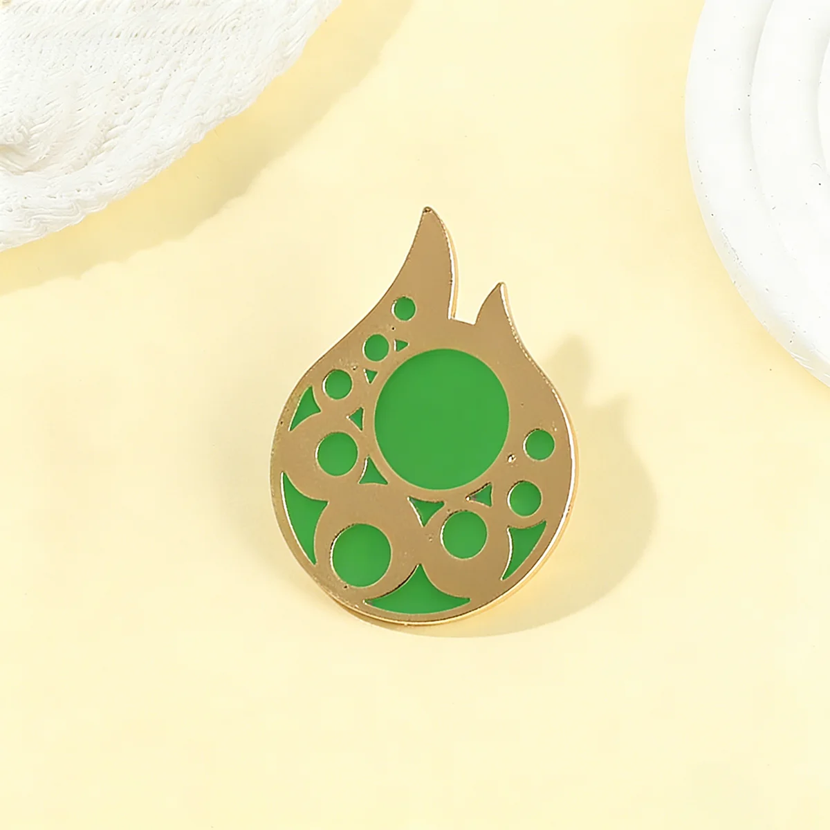 Games Farore's Flame Enamel Brooch Cartoon Cute Funny Metal Badge Backpack Lapel Pin Cosplay Jewelry Accessories Props Fan Gifts