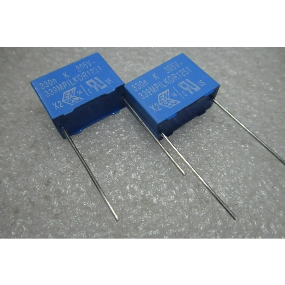 

10PCS MKP 0.33uf/305vAC 330nf 334 New 15mm Film Capacitor