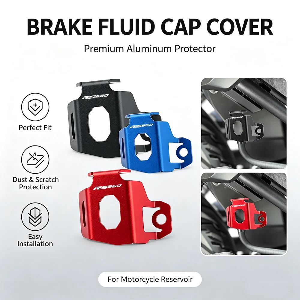 For Aprilia RS660 RS 660 Motorcycle Oil Cup Protective Shell Shock Resistant Rear Brake Reservoir Guard Accessories