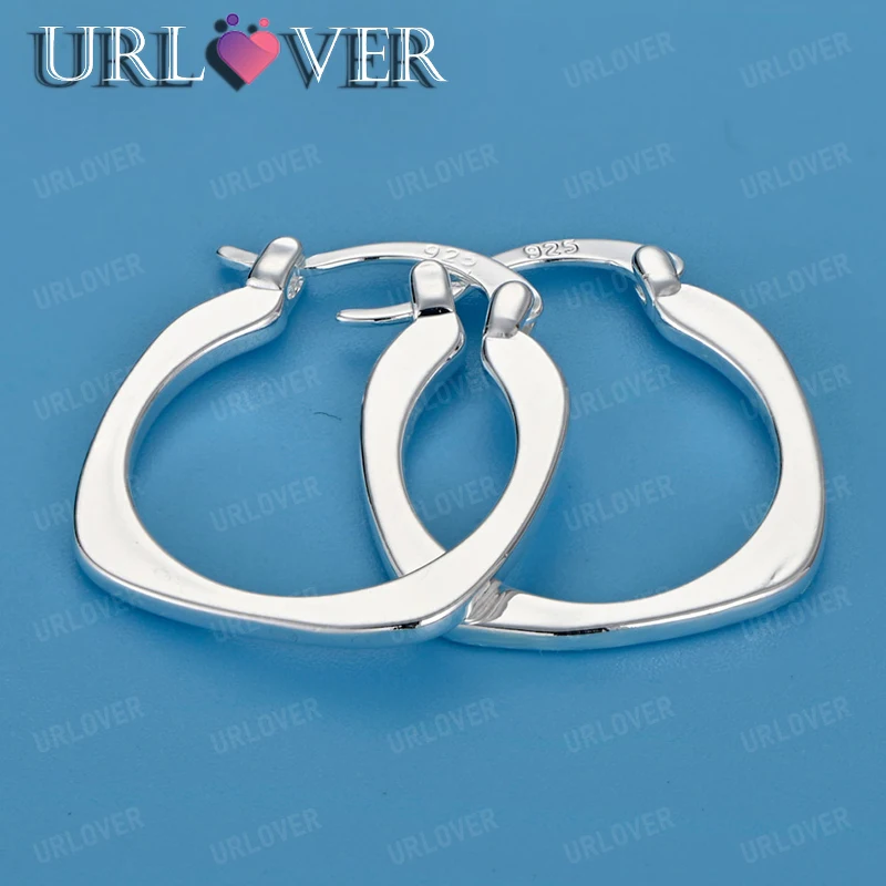 

Fashion 925 Sterling Silver Luxury Ear Clip Earring Charm Jewelry Men Woman Party Valentine's Day Gifts Jewelry Accessories