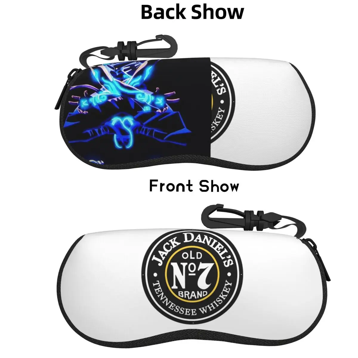 

J-JACK DANIELS Whiskey Brand Shell Glasses Case Portable Sunglasses Box Women Men Soft Eyeglasses Bag Pouch