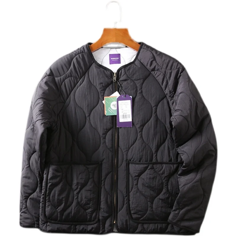 Повседневный японский хлопковый жилет на подкладке без подкладки с воротником-стойкой, теплая модная городская молодежная верхняя одежда, пальто