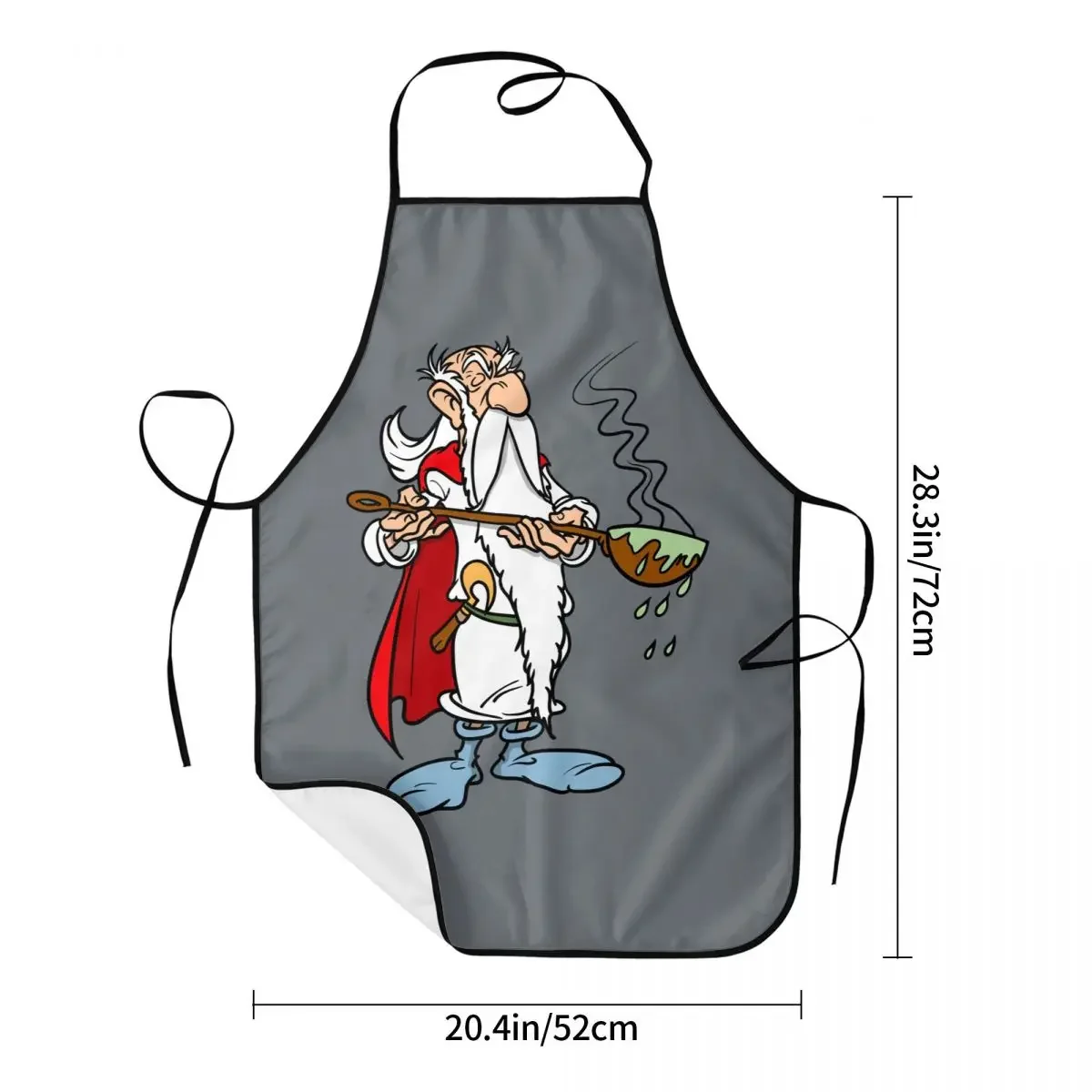 Culinary Master Panoramix Getafix Asterix Apron Women Men Adult Unisex Kitchen Chef Bib Tablier Cuisine Cooking Baking Painting