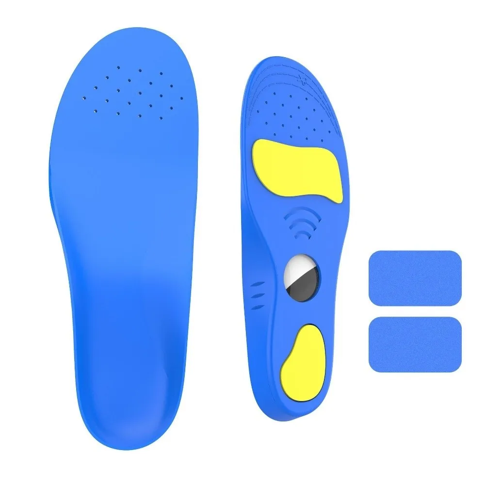

1Pair PU Shoe Insoles Anti-lost Protective Cover Insoles Tracker Cover 135-290mm Tracker Insole Holder for AirTag