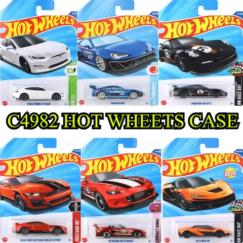 Original Hot Wheels Car 1/64 Diecast metal model voiture boys Toys Mazda Nissan Audi Lamborghini benz Porsche Mclaren present