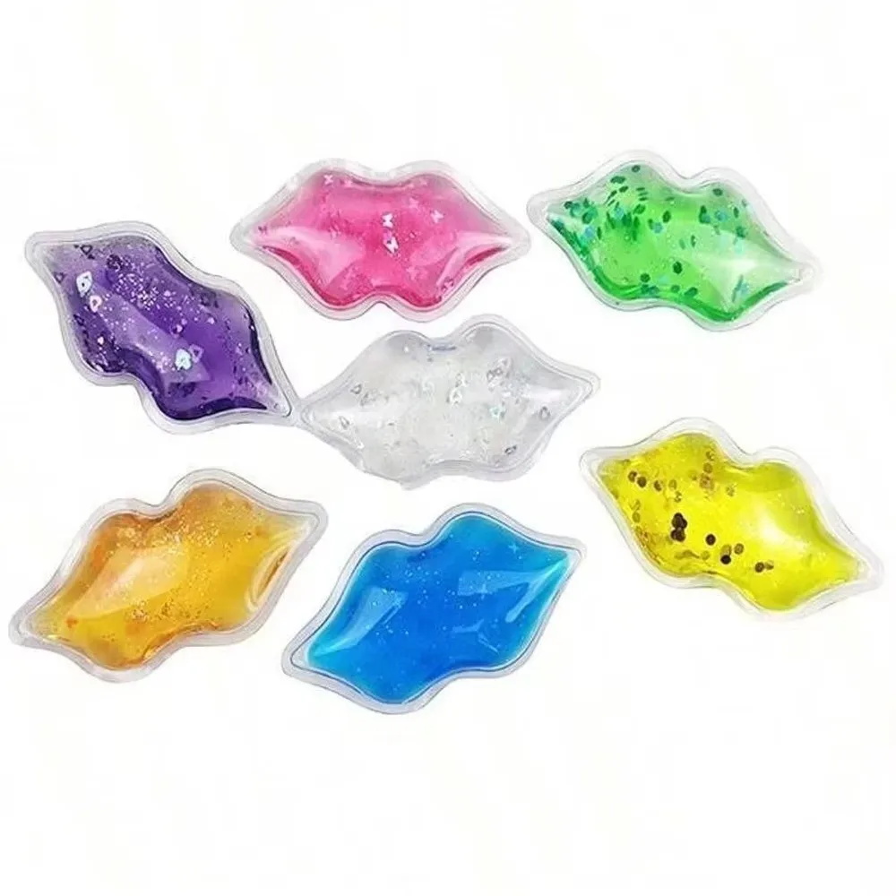 5Pcs New Flexible Lip Ice Pack Reduce Pain Reduce Swelling Eye Ice Pack Reusable Gel Ice Pack Lip Care