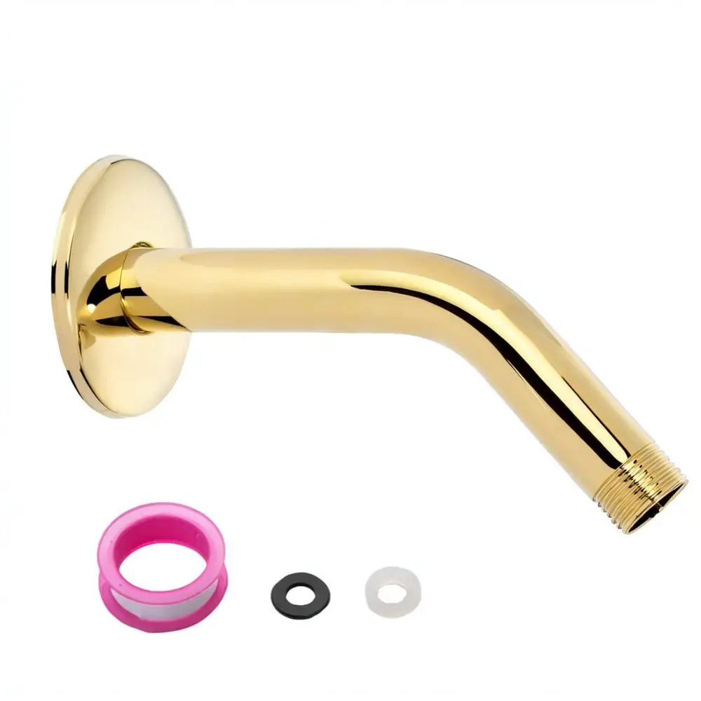 Stainless Steel 6 Inch Shower Arm Ceiling Mount Extension Pipe Connector For Modern Bathroom Rain Shower Head Fixture