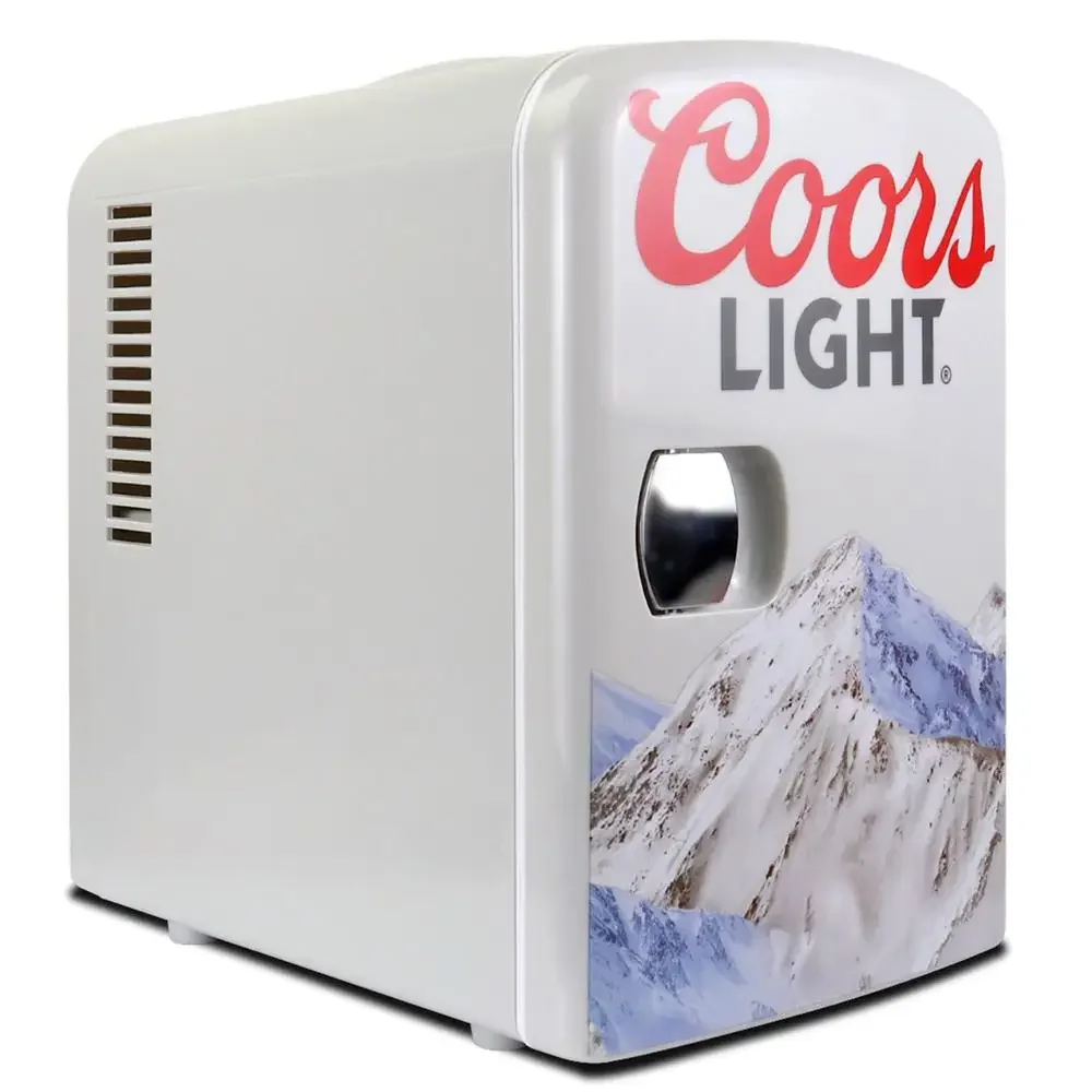 ตู้เย็นขนาดเล็ก 6 กระป๋อง 4 ลิตร Mini Electric Cooler Travel Compact Portable 12V Car Cooler สีเทา