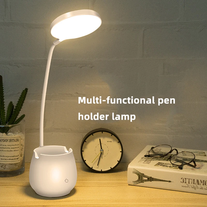 Hot Sale Led Eye Protection Desk Lamp Children's Desktop Reading Multifunctional Cubby Lamp Student Only Eye-Protection Lamp